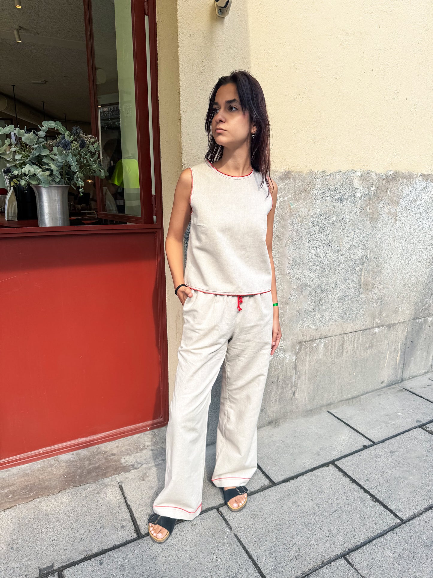 Top Paloma Lino Crudo