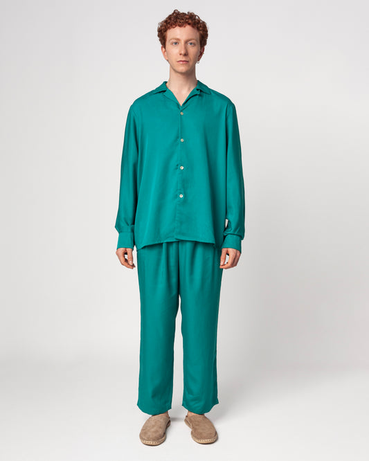 Camisa Simón Verde Turquesa