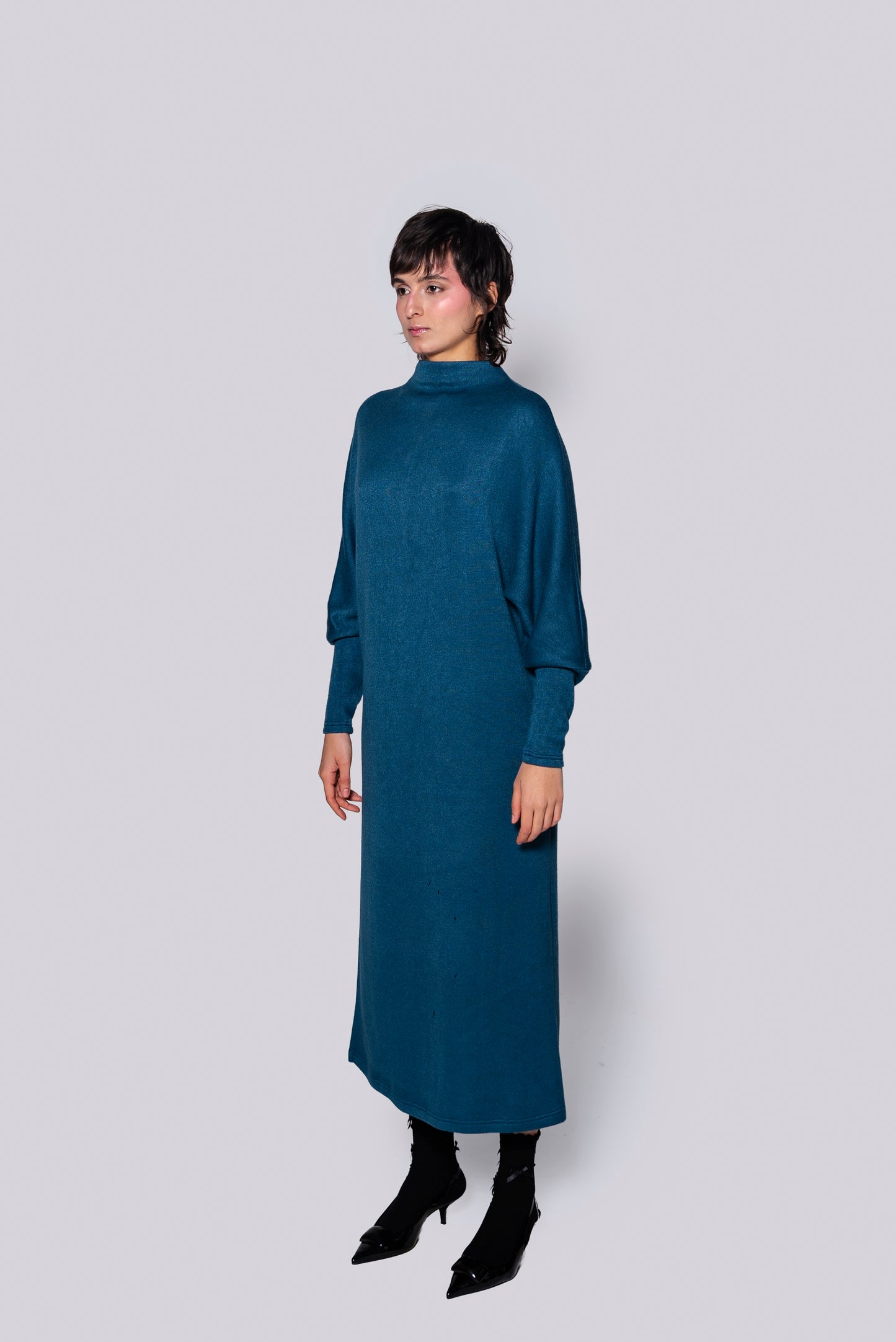 Vestido Murcielago Azul