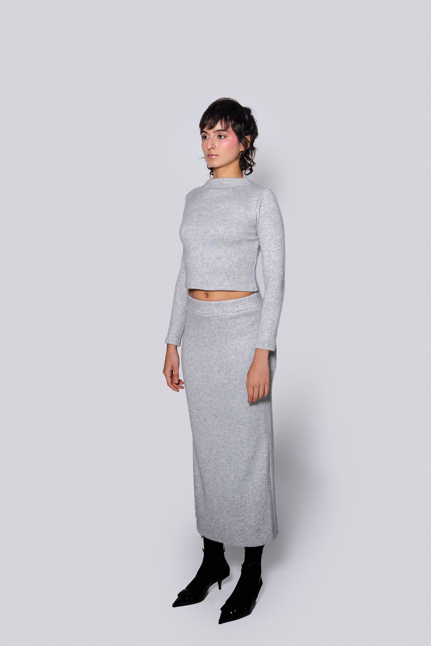 Falda Punto Gris