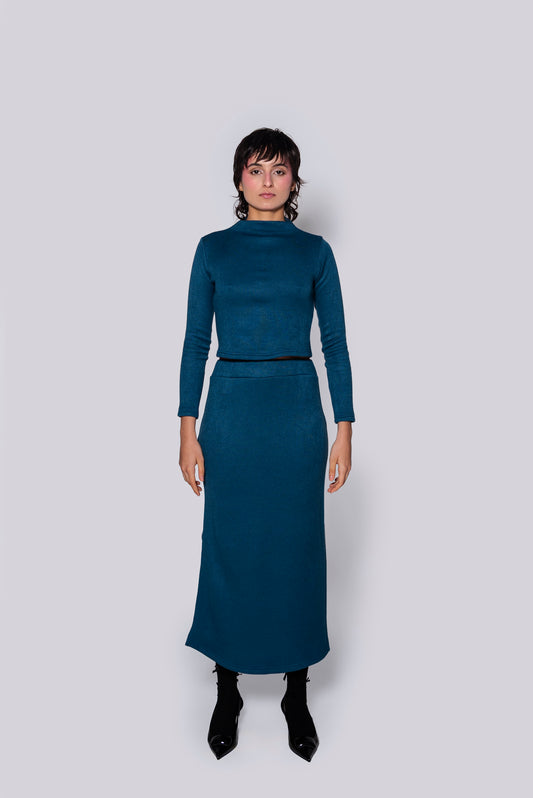 Falda Punto Azul